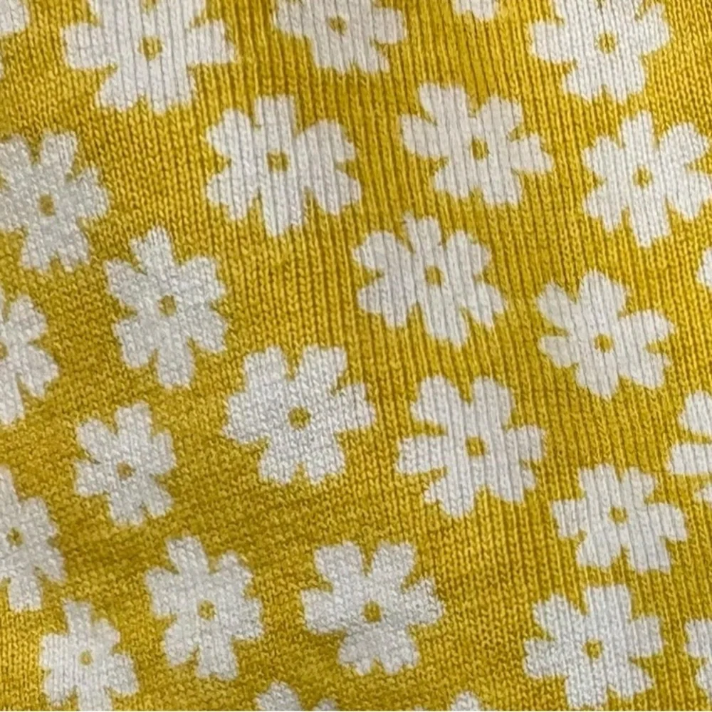 Gap Kids Yellow Floral Cotton Tiered Dress | Size 5